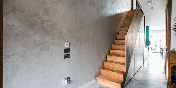 Polished Concrete Effect Plaster, London Residential Property